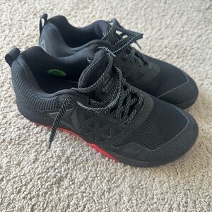 Reebok Men's Black and Red Athletic Sneakers